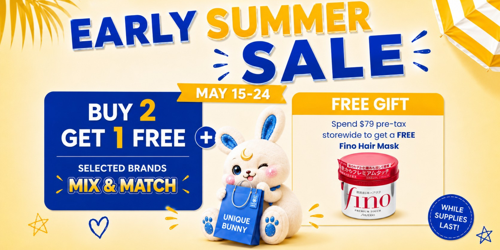 Early Summer Sale 2026 - Unique Bunny