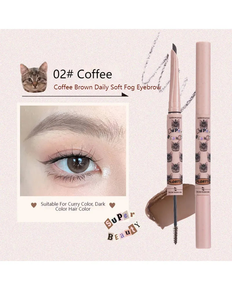 Flortte Eyebrow Pencil Brow Mascara - Unique Bunny