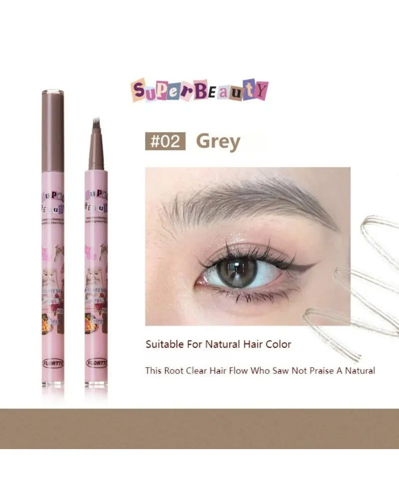 Flortte I Am Super Beauty Liquid Eyebrow Pen - Unique Bunny