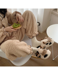 Fluffy House Slippers - Unique Bunny