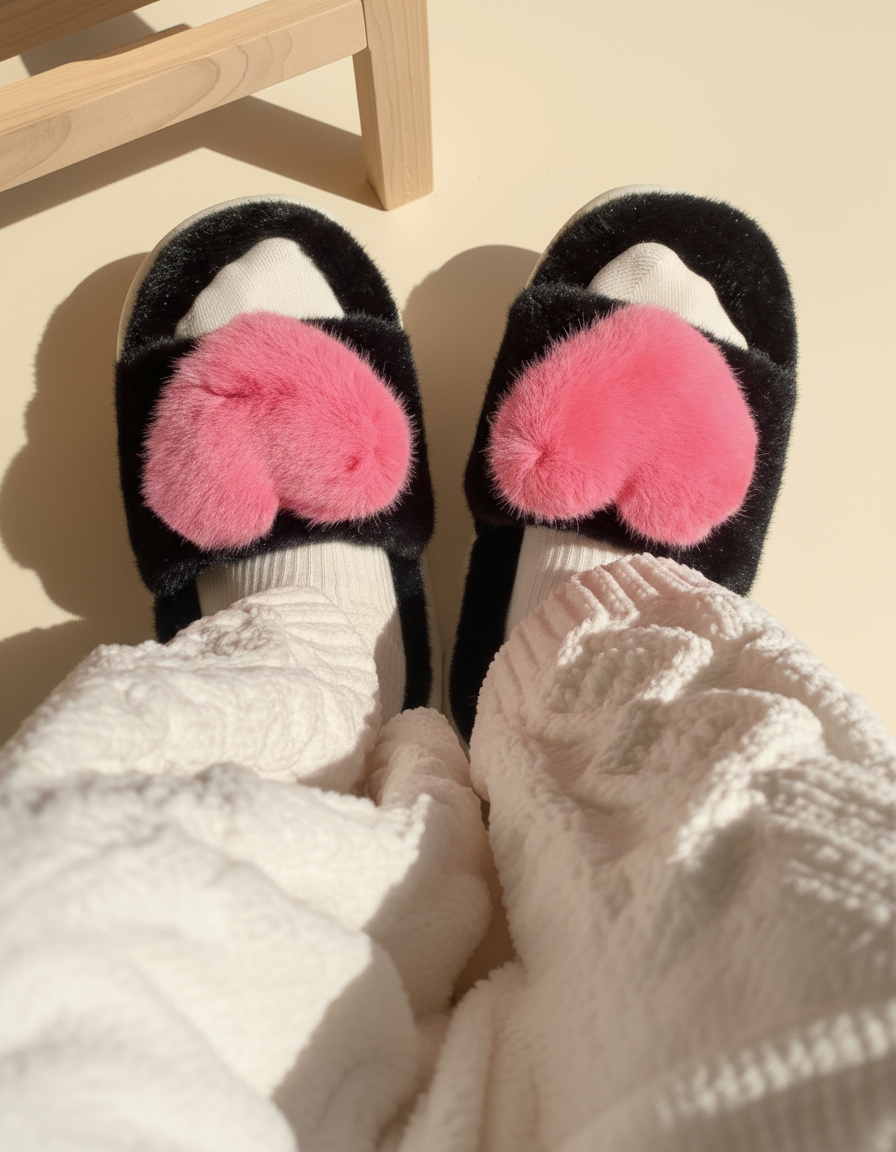 Fluffy House Slippers - Unique Bunny
