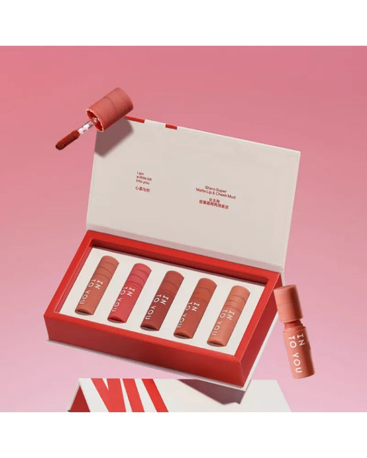 INTO YOU Mini Shero Super Matte Lip & Cheek Mud Set - Unique Bunny