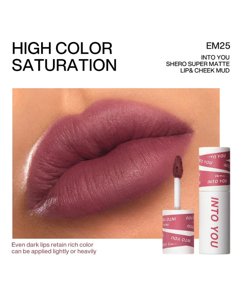 INTO YOU Shero Super Matte Lip & Cheek Mud - Unique Bunny