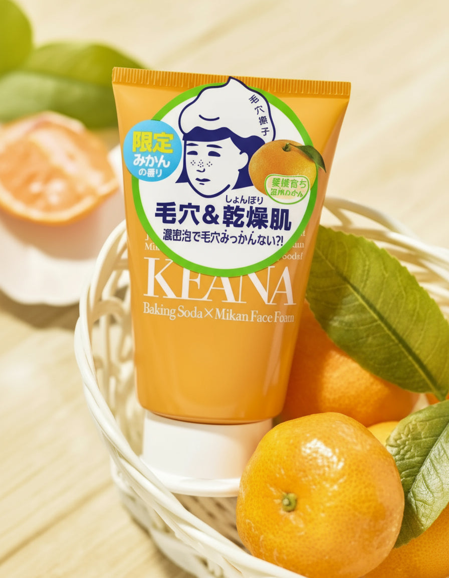 Ishizawa Lab Keana Baking Soda x Mikan Face Foam Wash - Unique Bunny