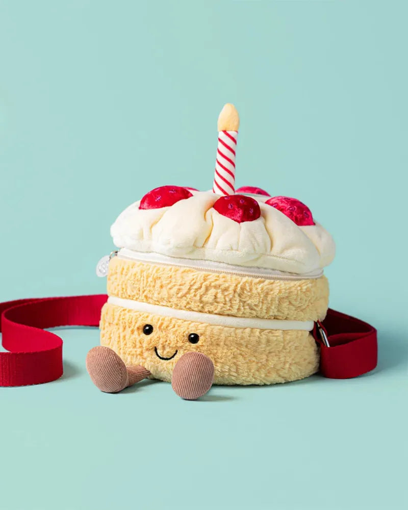 Jellycat Amuseables Birthday Cake Bag - Unique Bunny