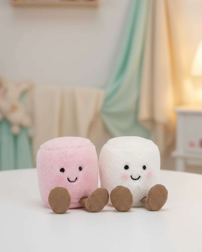 Jellycat Amuseables Pink and White Marshmallows - Unique Bunny