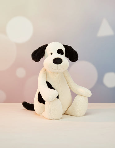 Jellycat Bashful Black & Cream Puppy | Gigantic - Unique Bunny