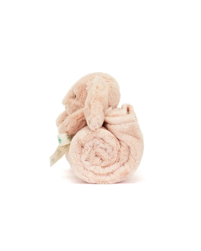 Jellycat Bashful Bunny Blankie Blush - Unique Bunny