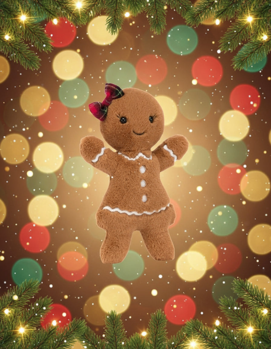 Jellycat Jolly Gingerbread Ruby - Unique Bunny
