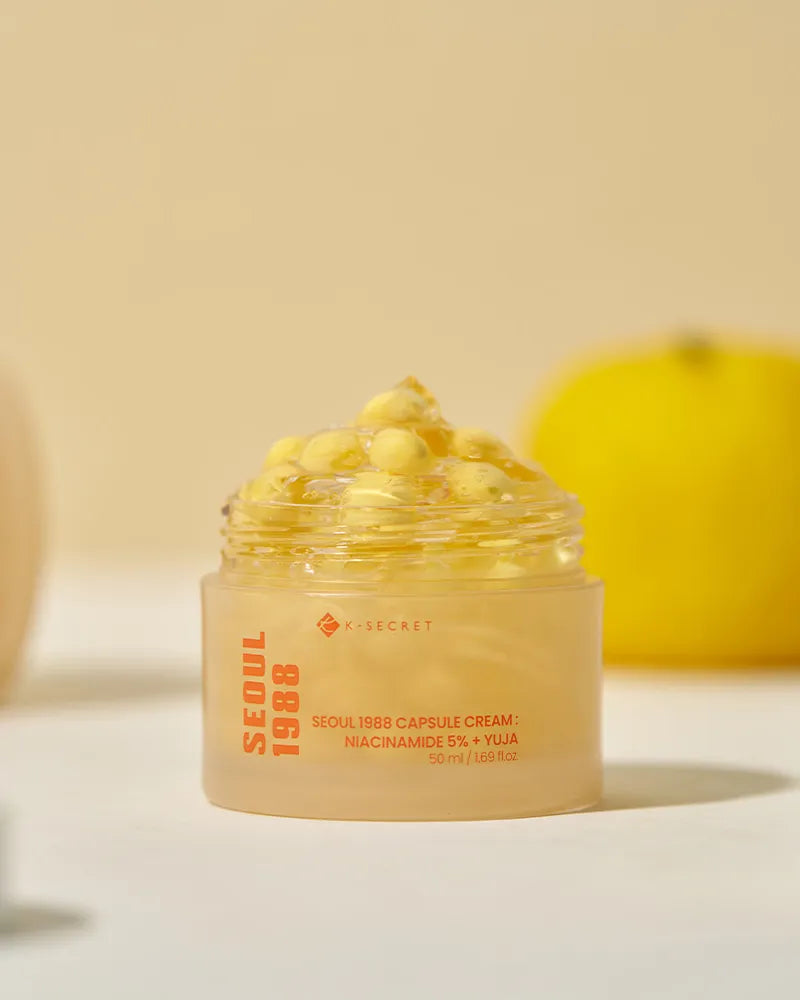 K-SECRET SEOUL 1988 Capsule Cream: Niacinamide 5% + Yuja - Unique Bunny