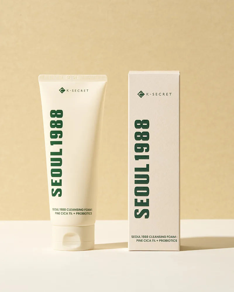 K-SECRET SEOUL 1988 Cleansing Foam: Pine Cica 1% + Probiotics - Unique Bunny