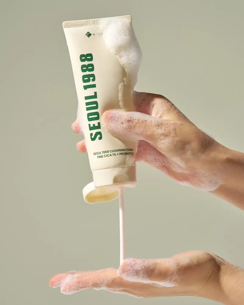 K-SECRET SEOUL 1988 Cleansing Foam: Pine Cica 1% + Probiotics - Unique Bunny