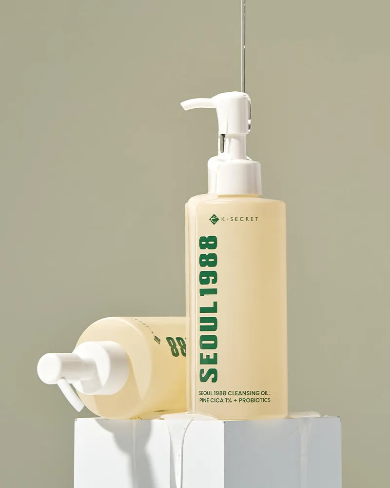K-SECRET SEOUL 1988 Cleansing Oil: Pine Cica 1% + Probiotics - Unique Bunny