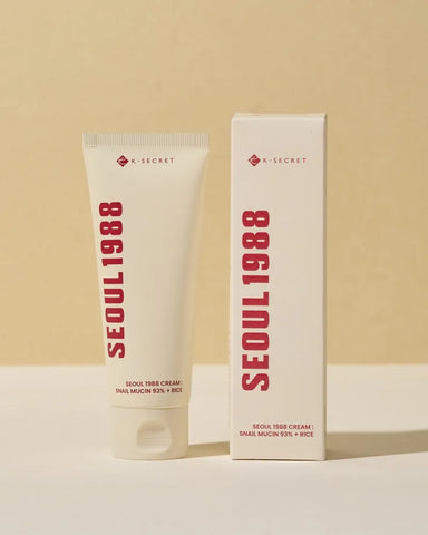 K-SECRET SEOUL 1988 Cream: Snail Mucin 93% + Rice - Unique Bunny
