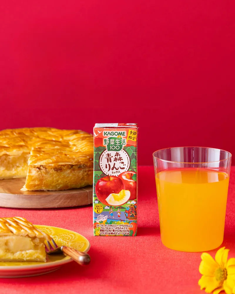 Kagome Vegetable Life 100 Aomori Apple Mix - Unique Bunny