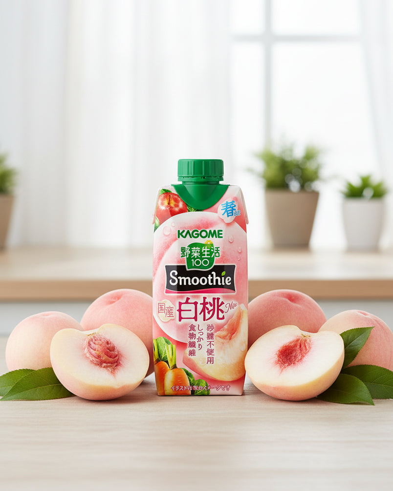 Kagome Veggie Life 100 White Peach Mix Smoothie - Unique Bunny