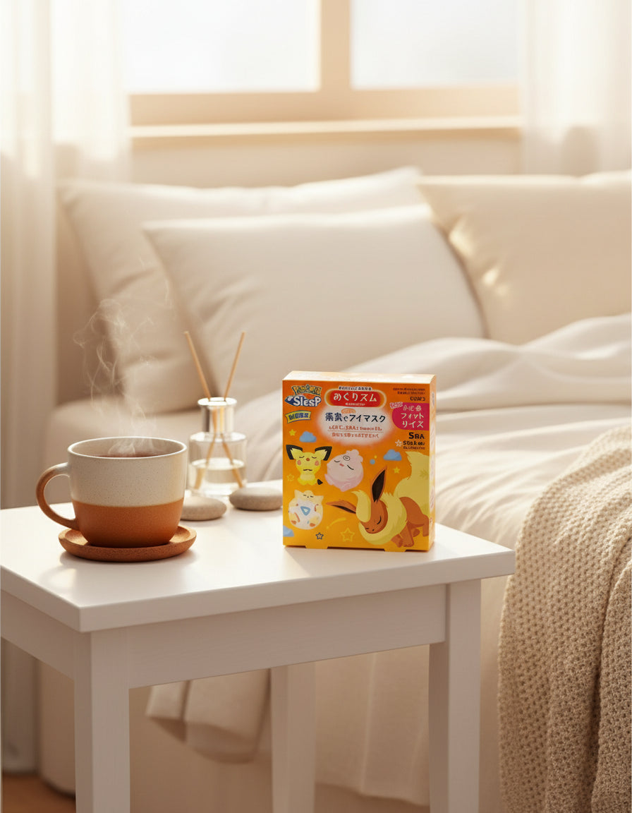 Kao MegRhythm Pokemon Sleep Steam Eye Mask - Unique Bunny