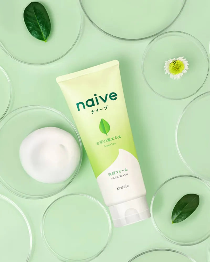 Kracie Naive Green Tea Face Wash - Unique Bunny