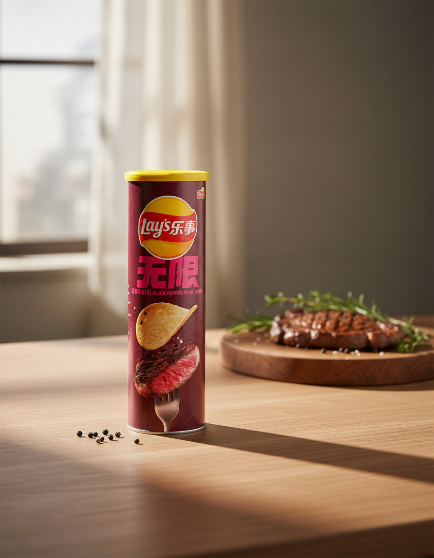 Lay's Stax Black Pepper Ribeye Steak - Unique Bunny