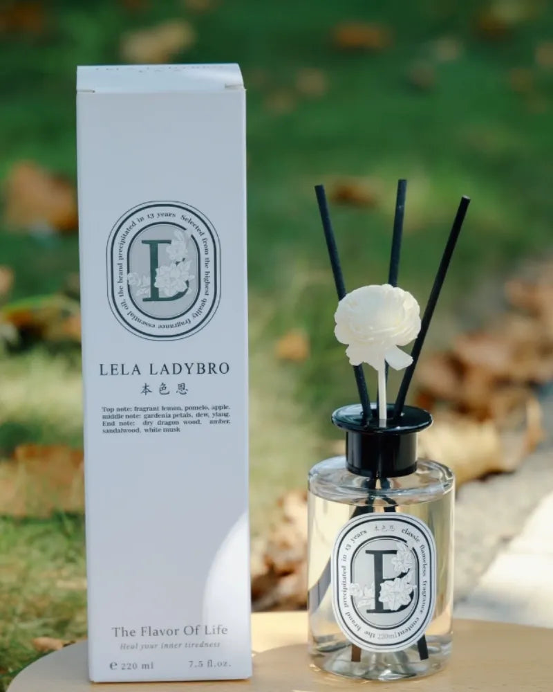 Lela Ladybro Gardenia Fragrance Reed Diffuser - Unique Bunny