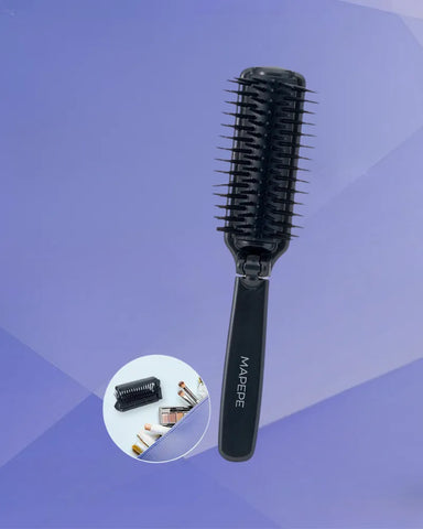 Mapepe Anti-Static Folding Hairbrush - Unique Bunny