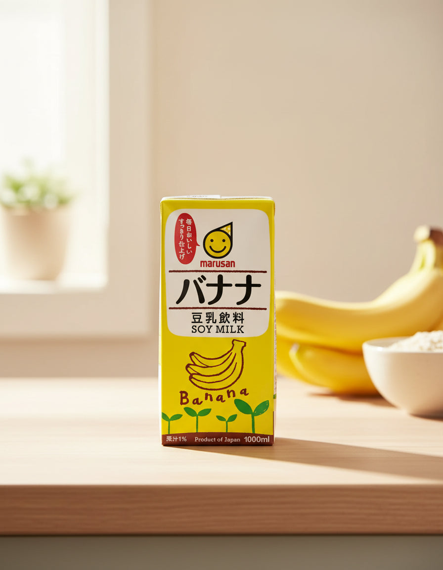 Marusan Low Fat Banana Milk 1L - Unique Bunny