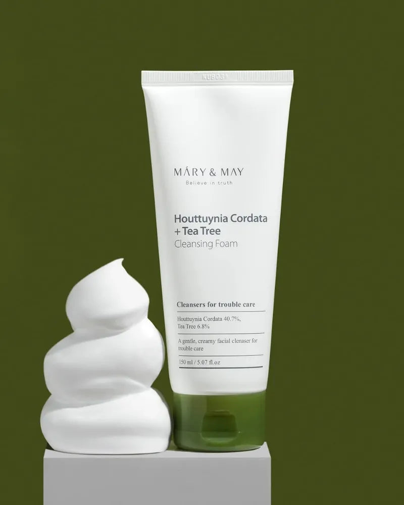 Mary&May Houttuynia Cordata + Tea Tree Cleansing Foam - Unique Bunny
