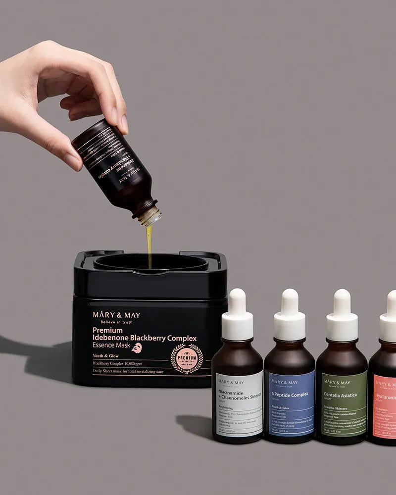 Mary&May Premium Idebenone Blackberry Complex Essence Mask - Unique Bunny