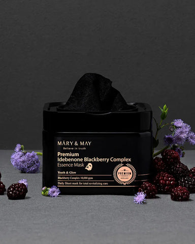 Mary&May Premium Idebenone Blackberry Complex Essence Mask - Unique Bunny