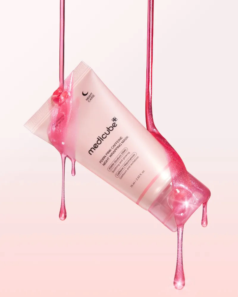 Medicube PDRN Pink Caffeine Overnight Wrapping Mask - Unique Bunny