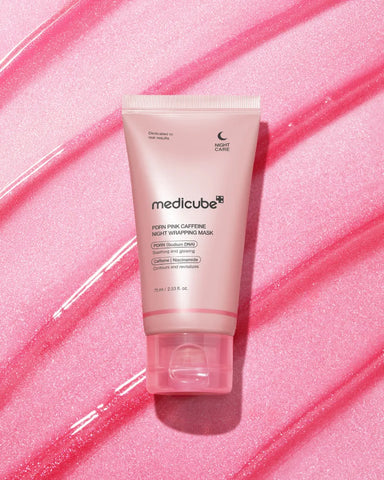 Medicube PDRN Pink Caffeine Overnight Wrapping Mask - Unique Bunny
