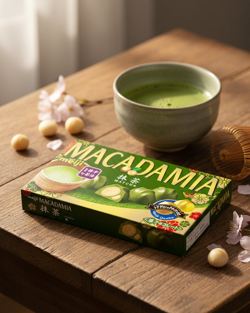 Meiji Uji Matcha Macadamia Chocolate - Unique Bunny