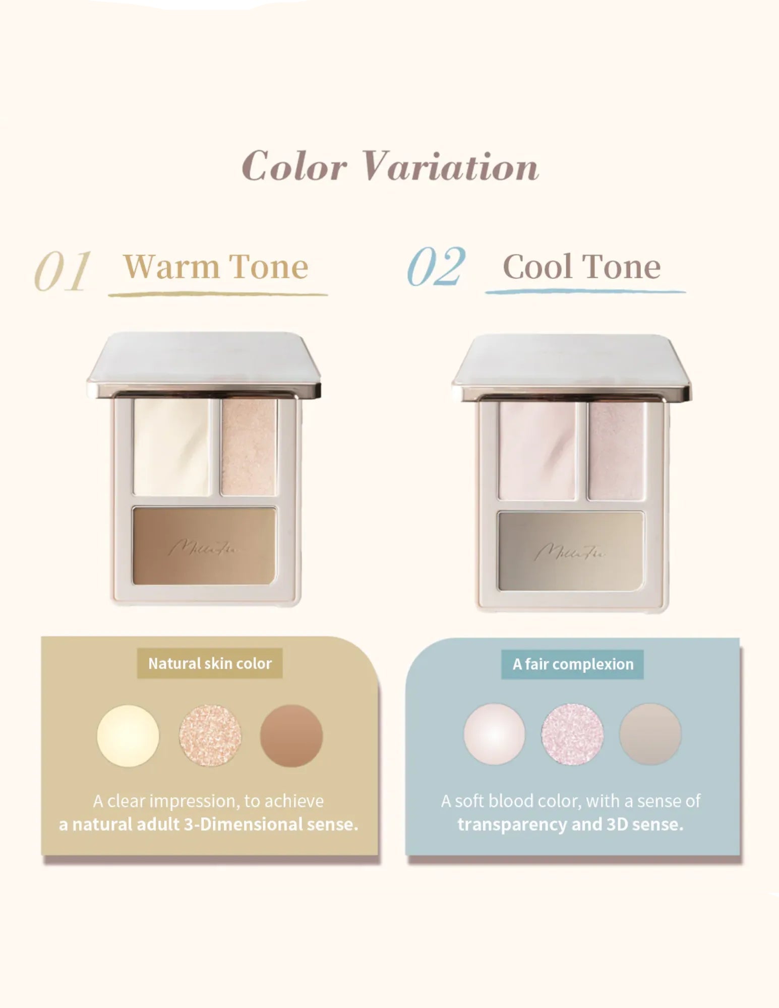 MilleFée Perfect Contour Palette - Unique Bunny