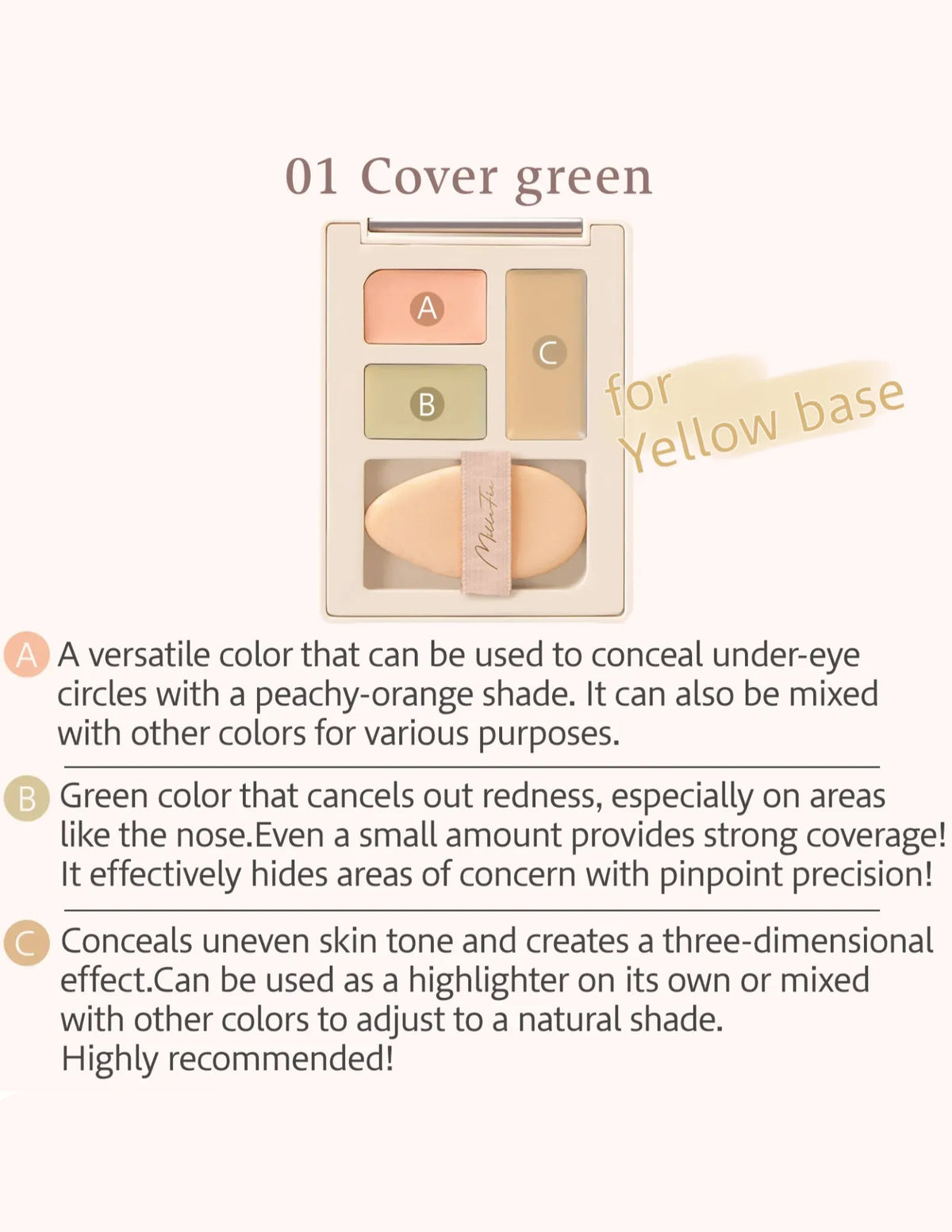 MilleFée Secret Concealer Palette - Unique Bunny