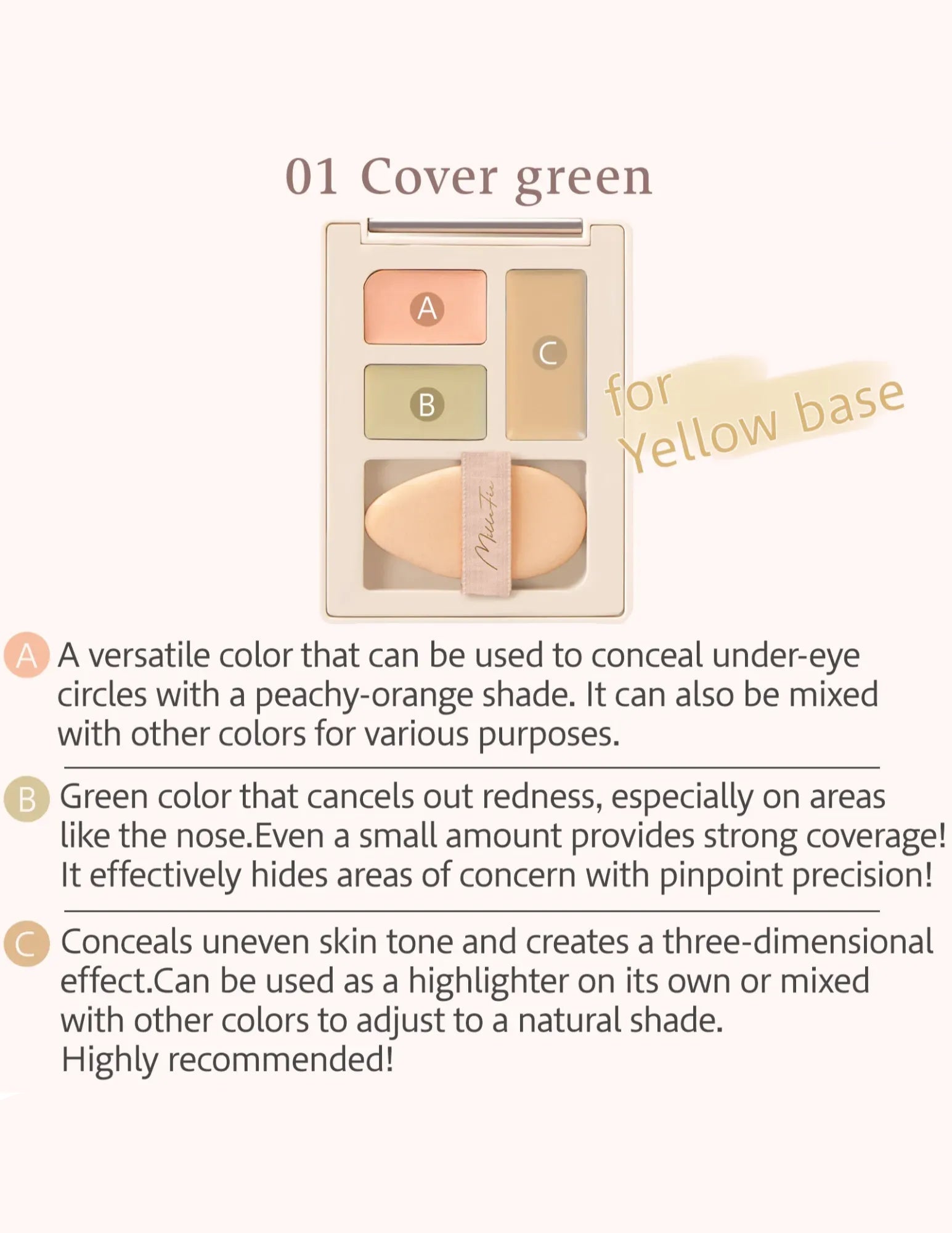 MilleFée Secret Concealer Palette - Unique Bunny