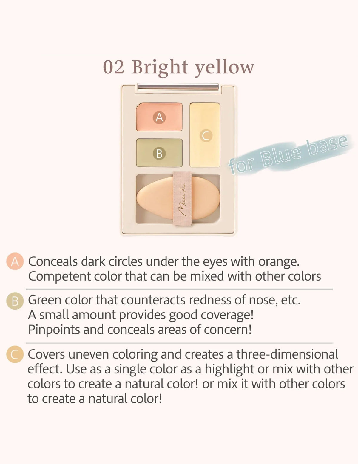 MilleFée Secret Concealer Palette - Unique Bunny