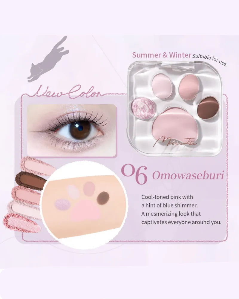 MilleFée Meow Paws Eyeshadow Palette - Unique Bunny