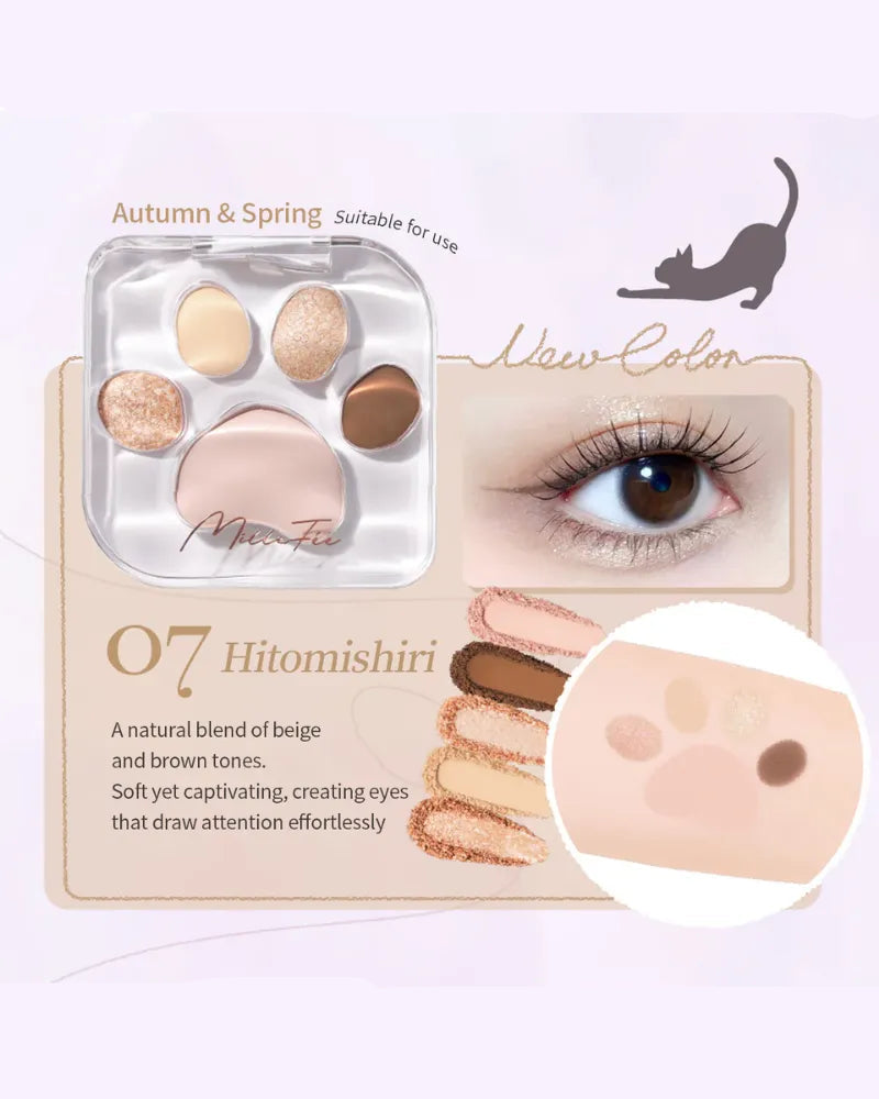 MilleFée Meow Paws Eyeshadow Palette - Unique Bunny