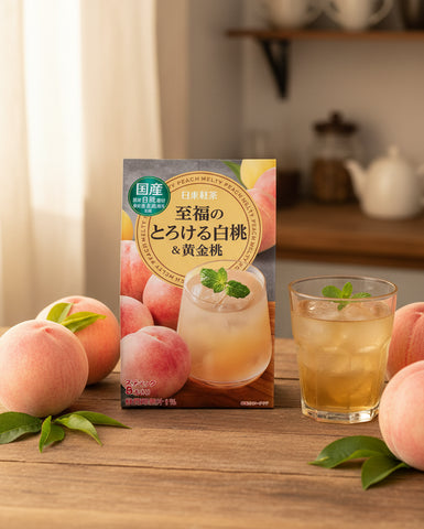 Nitto Blissful Melty White & Gold Peach Drink - Unique Bunny