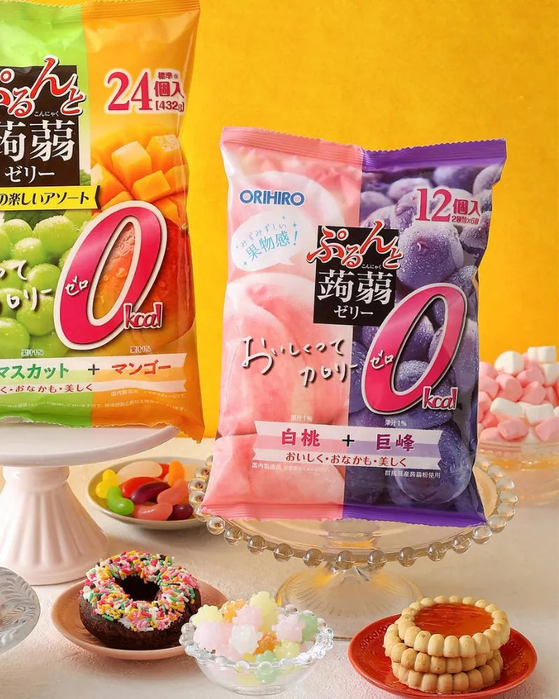 Orihiro Peach & Grape Jelly 0kcal - Unique Bunny