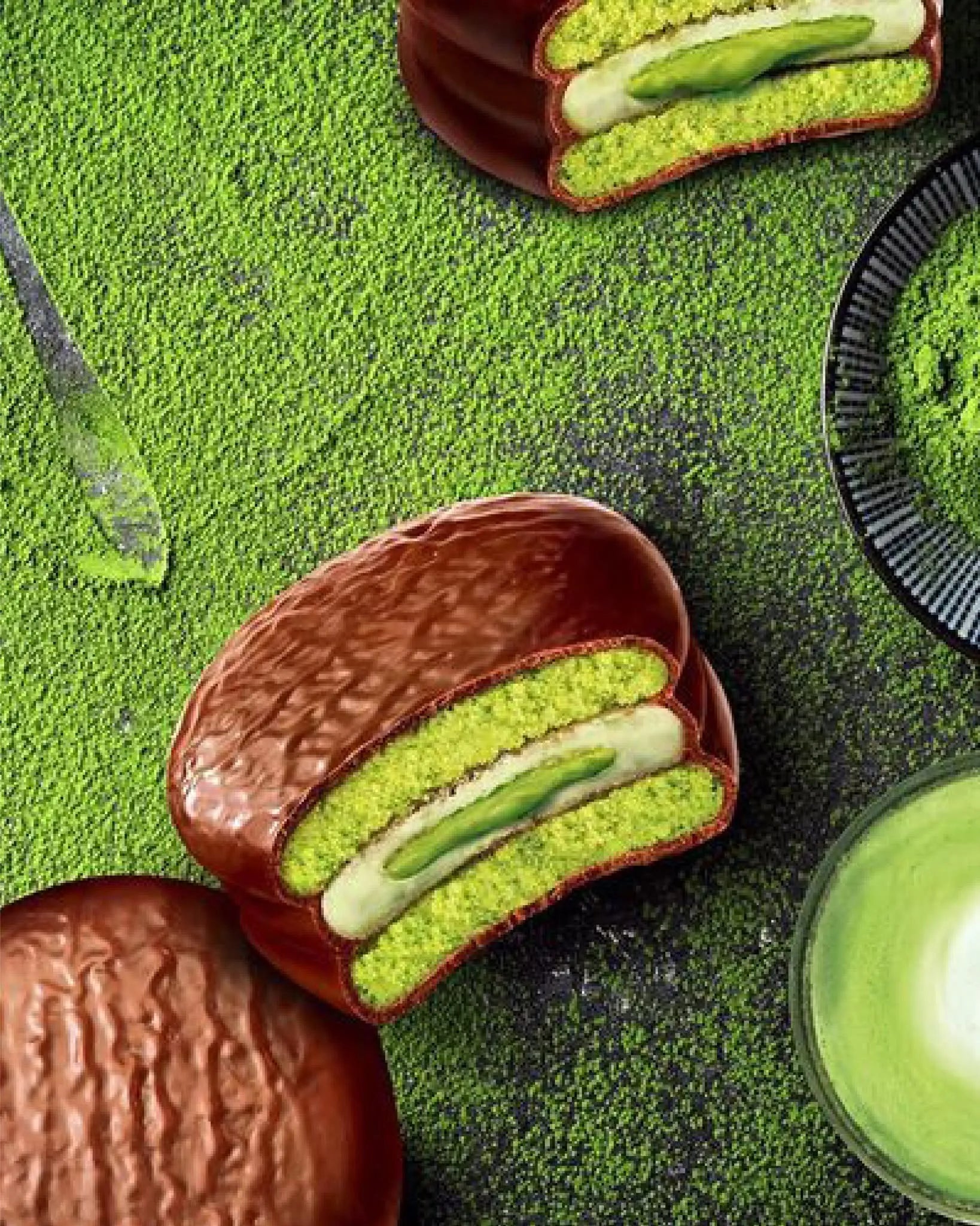 Orion Fresh Matcha Chocolate Pie - Unique Bunny