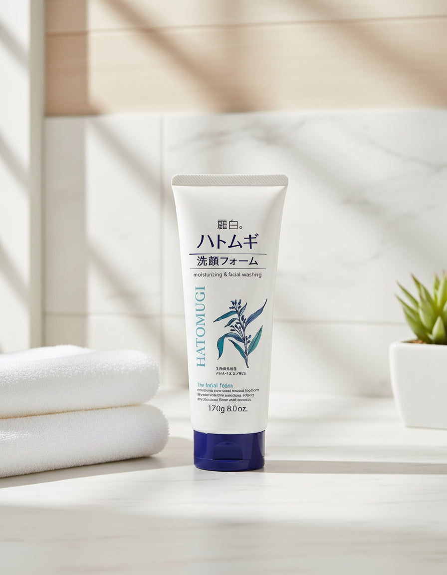 Reihaku Hatomugi Facial Washing Foam - Unique Bunny