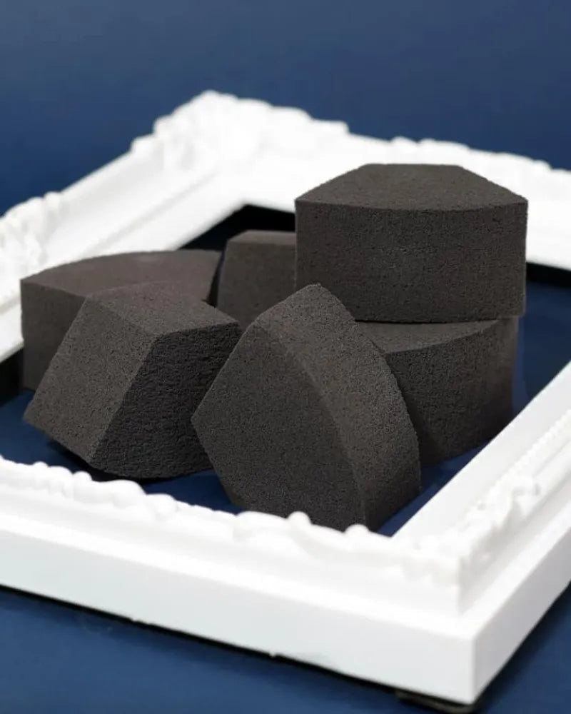 Rosy Rosa Charcoal Makeup Sponge 6PCS - Unique Bunny
