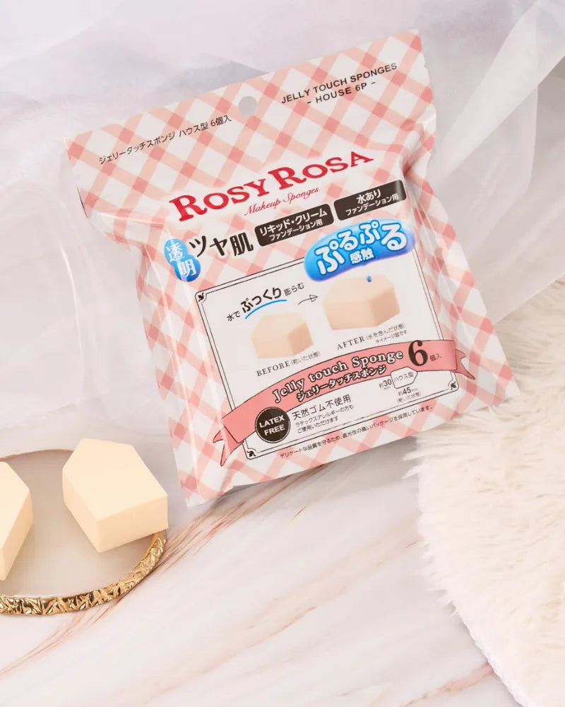 Rosy Rosa Jelly Touch Sponge 6PCS - Unique Bunny