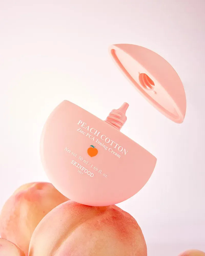  SKINFOOD Peach Cotton Zinc PCA Toning Cream - Unique Bunny