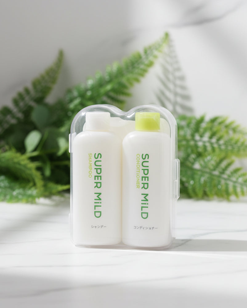 Shiseido Super Mild Shampoo & Conditioner Mini Size Set - Unique Bunny