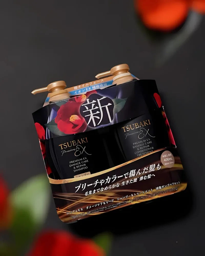 Shiseido Tsubaki Premium Ex Damage Care & Repair Shampoo & Conditioner Set - Unique Bunny