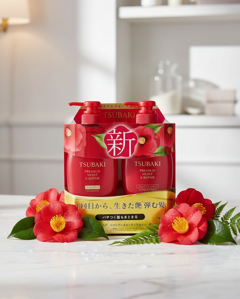 Shiseido Tsubaki Premium Moist Shampoo & Conditioner Set - Unique Bunny