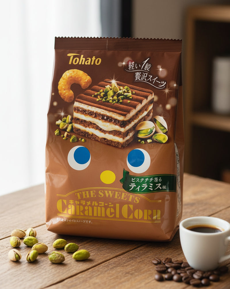 Tohato Caramel Corn Pistachio & Tiramisu - Unique Bunny