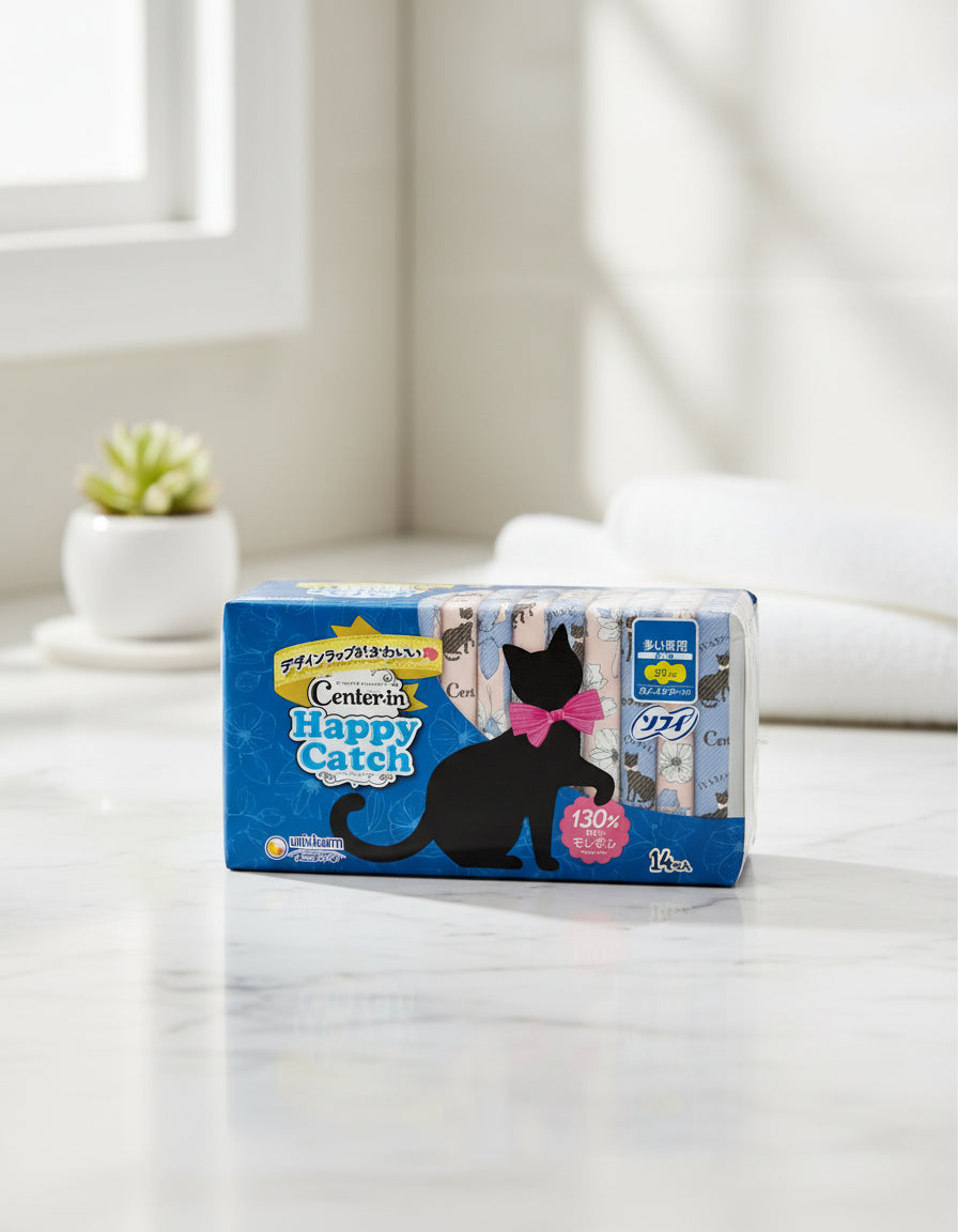 Unicharm Center-In Happy Catch Night Pad - Unique Bunny